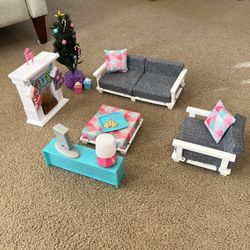 18” Doll My Life As Living Room AND Christmas 