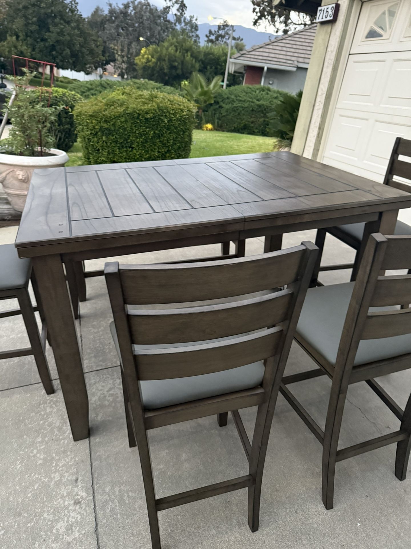 Rustic Dining Table With 4 Chairs And Bench