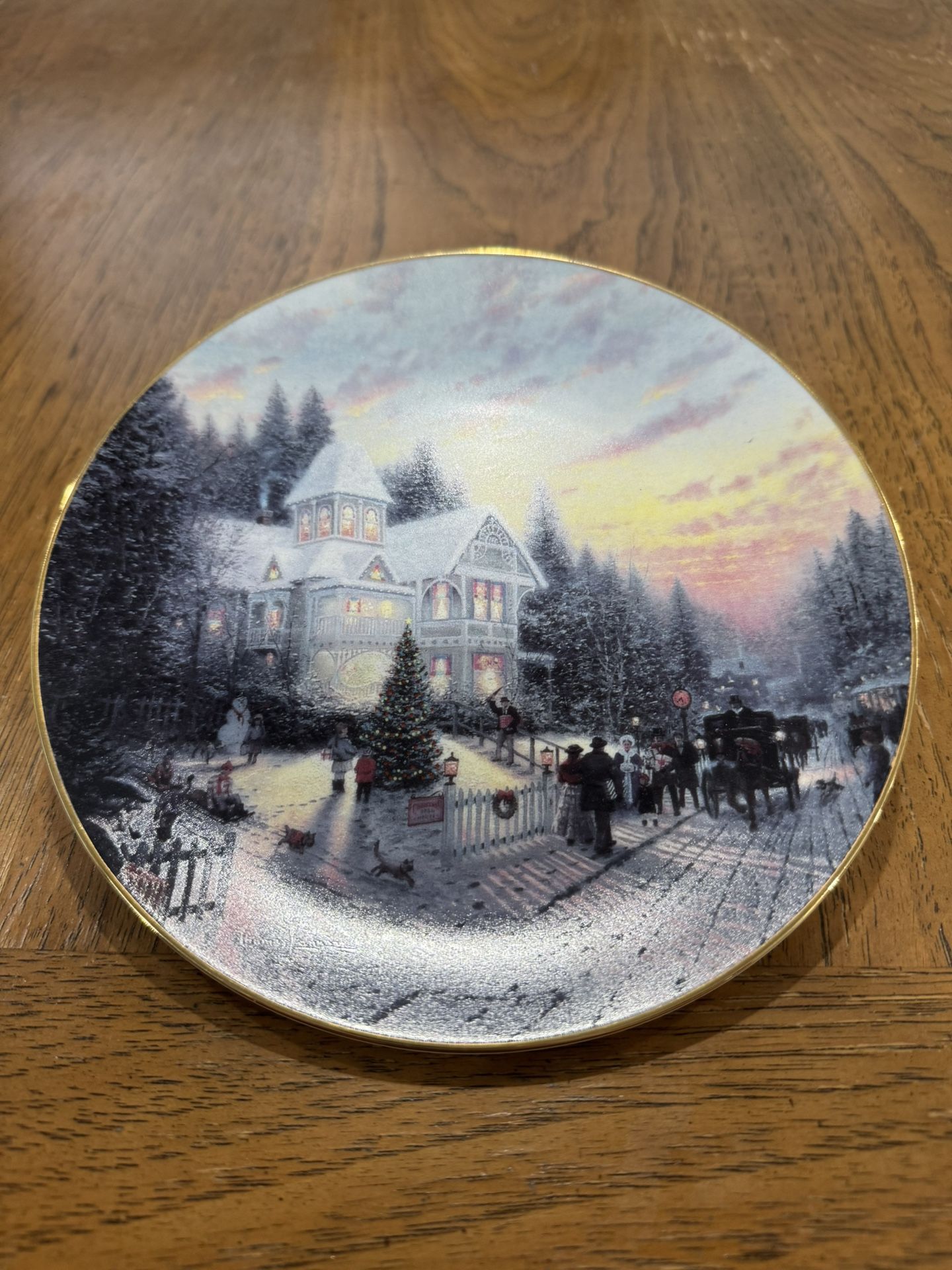 1992 Thomas Kinkade "The Magic of Christmas" Collector Plate Number 15502 E