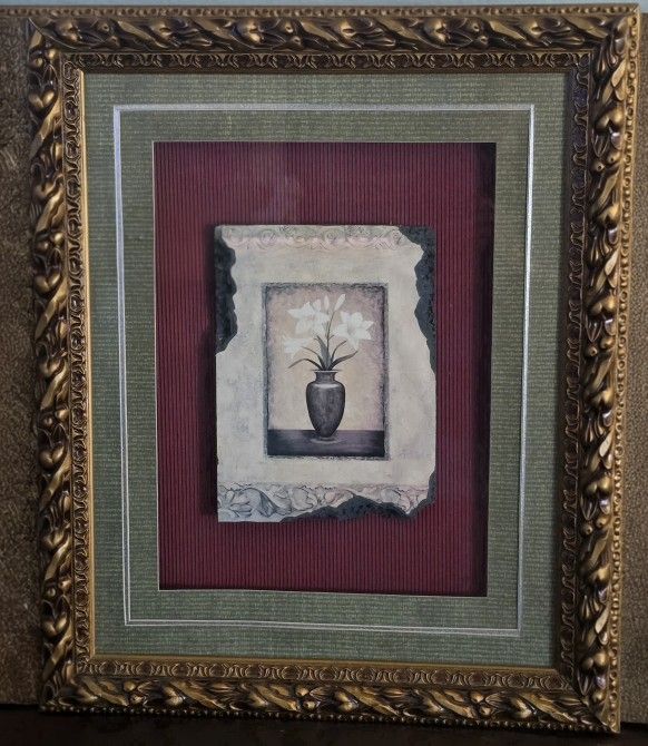 Pair of Framed Artwork Titled Tuscan Still Life I & II