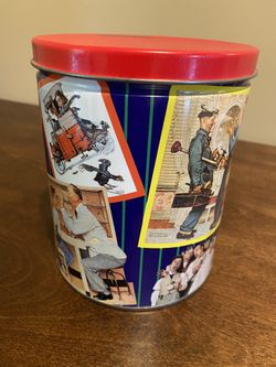 Norman Rockwell jigsaw puzzle in tin
