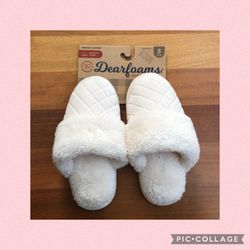 NWT Dearfoams Slippers S