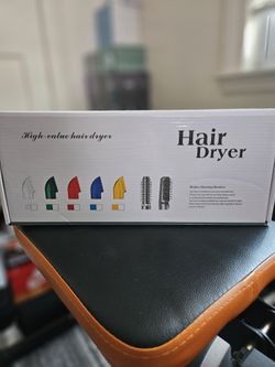 New Womens Hair Brush Dryer With 3 Attachment Heads