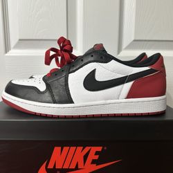 Nike Jordan 1 Low Black Toe Size 11.5