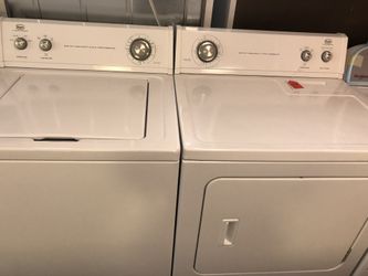 Used Roper washer and dryer set. 1 year warranty