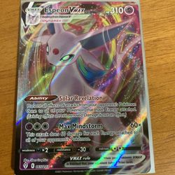 Pack Fresh Pokémon TCG Espeon VMAX Evolving Skies 065/203 Holo Ultra Rare