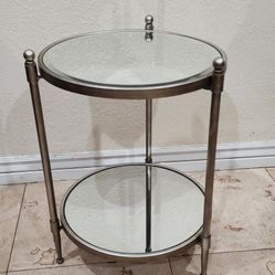 Mirroed End Table - 24 Inches Tall ( Leg Height )