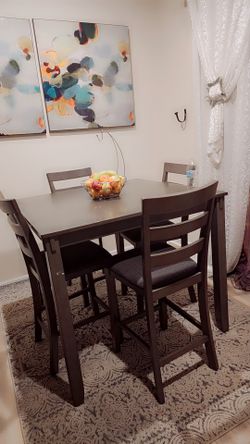 Kitchen Dining Table With 4 Chairs