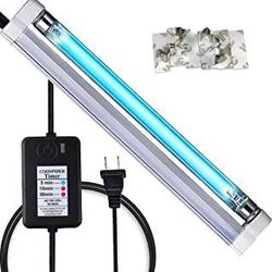 3 - U/V ozone lamp, U/V/C Light bulb courts lamp household 6 white timer 5/15 and 30