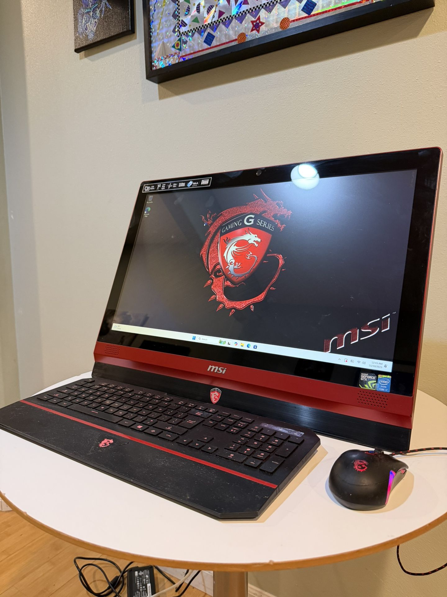 MSI i7/12gb Ram All In One PC Touchscreen Computer Windows 11 Pro With KB/Mouse