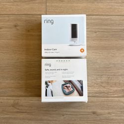 2 Ring Indoor Cameras Plug In 1080p HD 