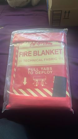 Glow in the dark fire blanket