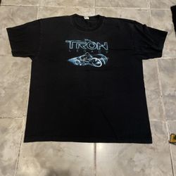 Vintage Y2K 2010 Disney Tron Legacy Movie Promo T-Shirt SZ XL Faded Rare