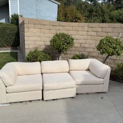 White Fabric Couch
