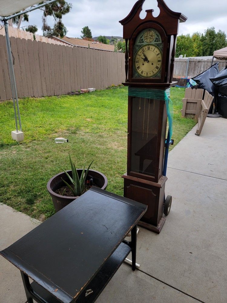 Free Table & Grandfather Clock