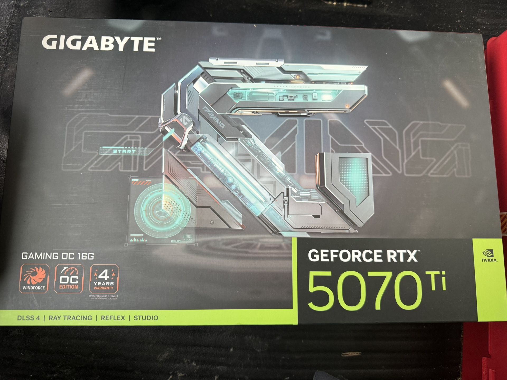 GIGABYTE GeForce RTX 5070 Ti Gaming OC 16G Graphics Card, 16GB 256-bit GDDR7, PCle 5.0, WINDFORCE Co