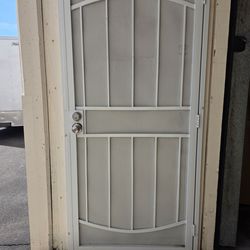 Security screen door