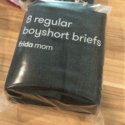 Frida Mom 8pc Postpartum Underwear, Disposable Boyshort Panties, Seamless, Stretch Support, New Mom Essentials, Size Regular (28in-42in) 