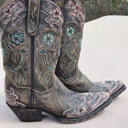 Women's Dan Post Cowboy Boot Sz 7, EUC
