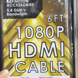 HDMI Cable- 6 feet Gold Plated