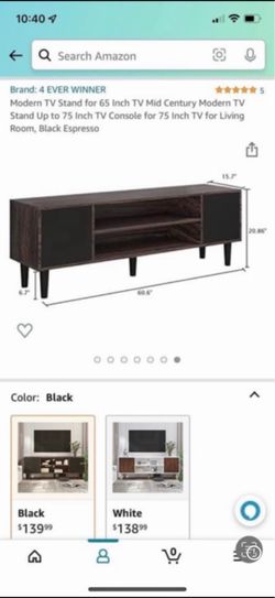4 Ever Winner Mid Century Modern TV Stand