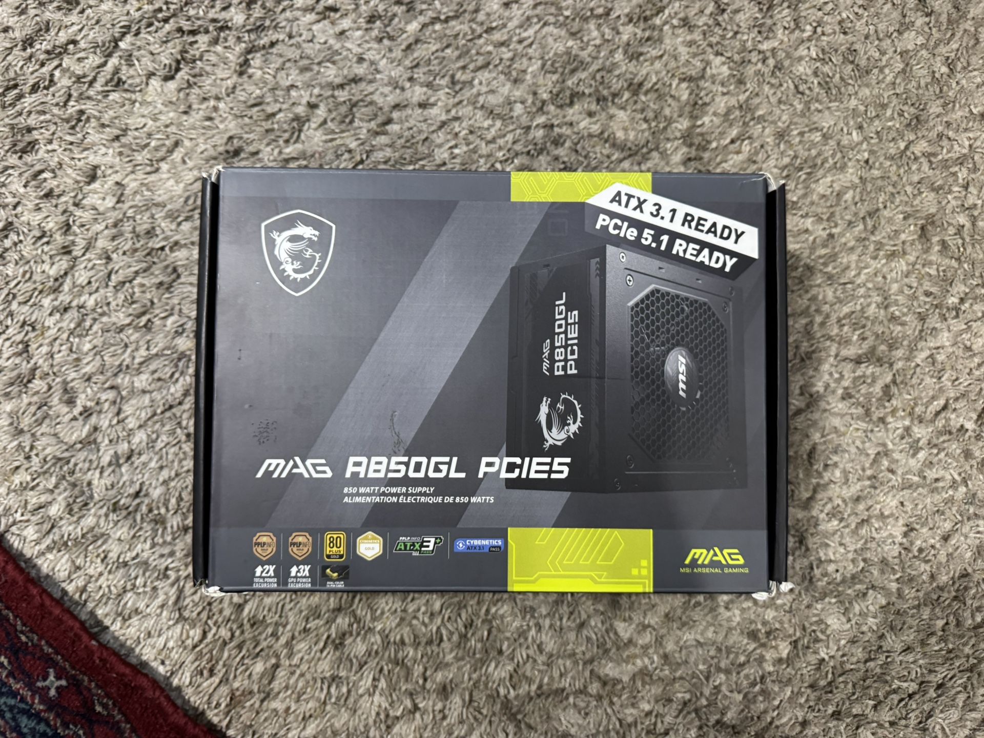 A850GL MSI psu PCIE5