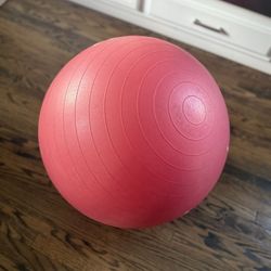 65cm Red Yoga Exercise Ball  
