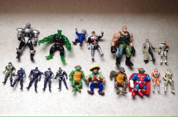 Action figures lot - almost 20 years old and older - Star Wars & more