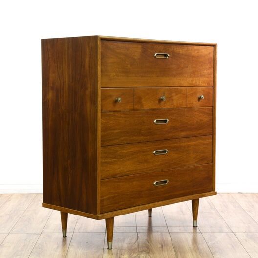 BP John Mid Century Modern Walnut Dresser