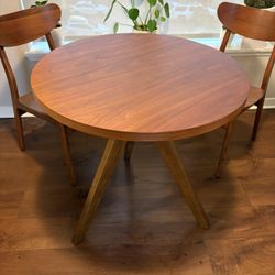 Tripod Dining Table with Set of chairs, West Elm