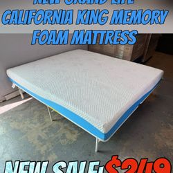 NEW GRAND LIFE CALIFORNIA KING MEMORY FOAM MATTRESS 