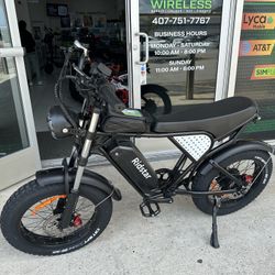 Ridstar Q20 Electric Bicycle 33MPH! Finance For $50 Down Payment!!