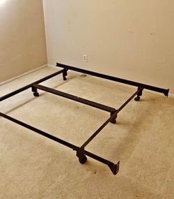Black Metal queen size frame