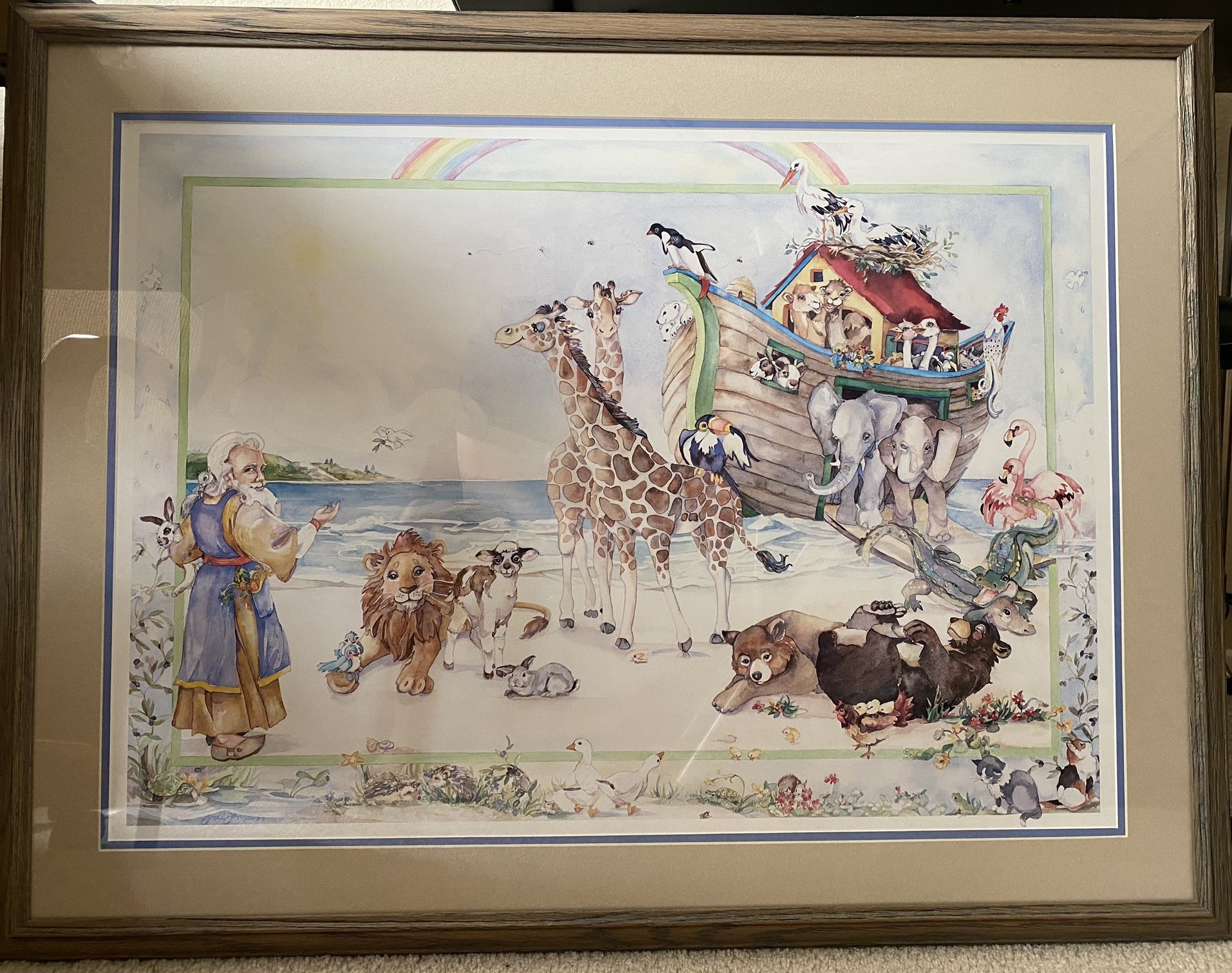 Children’s Painting In Frame