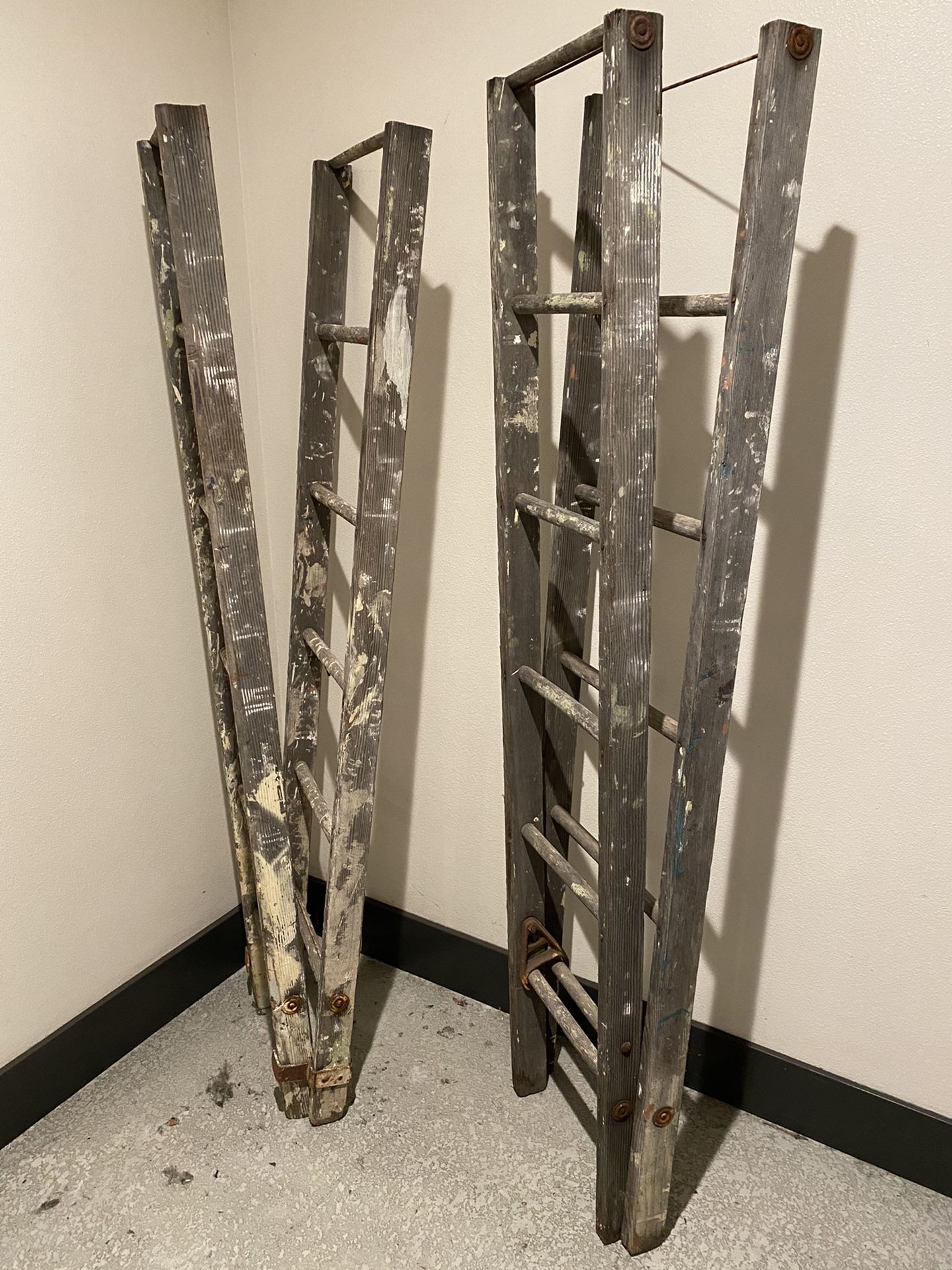 Antique Wooden Ladder from 1917