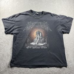 Metallica “The Judas Kiss” Men’s 2XL Fade Black Heavy Metal Thrash T-Shirt #8F