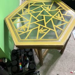 Glass End Tables A Pair (2)