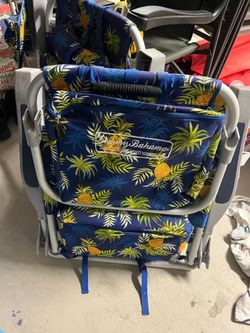 2 Tommy Bahama backpack chairs