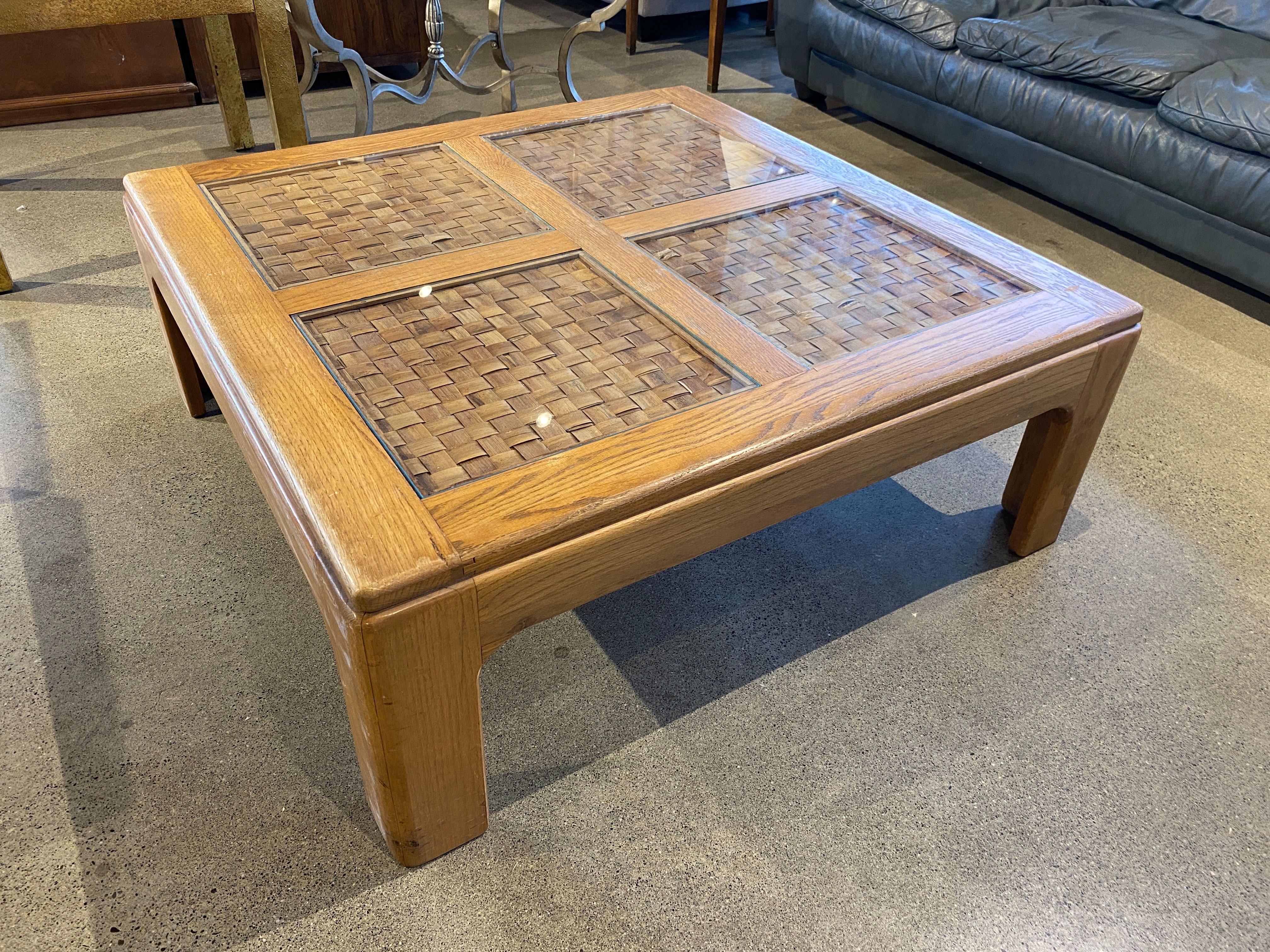 RIVERSIDE Square Woven Coffee Table