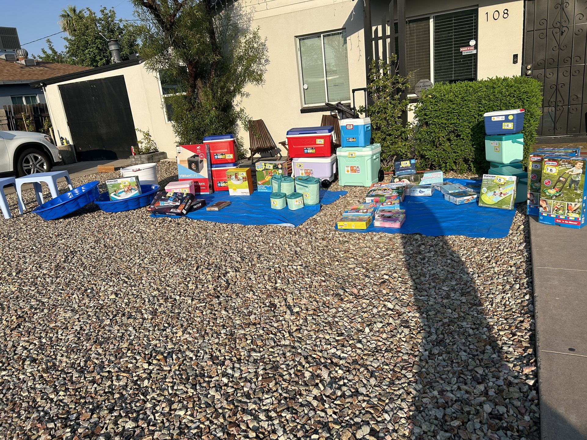 YARD SALE EVERYTHING BRAND NEW