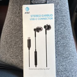 At&T stereo Earbud USB-C Connector