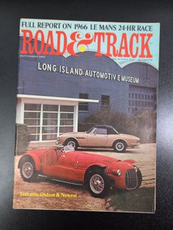Road & Track September 1966 Vintage Automotive Magazine