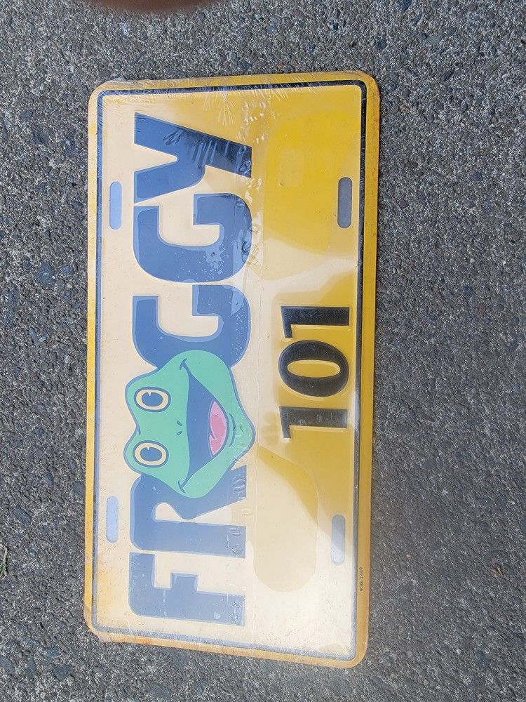 Froggy 101 Vanity Licence Plate