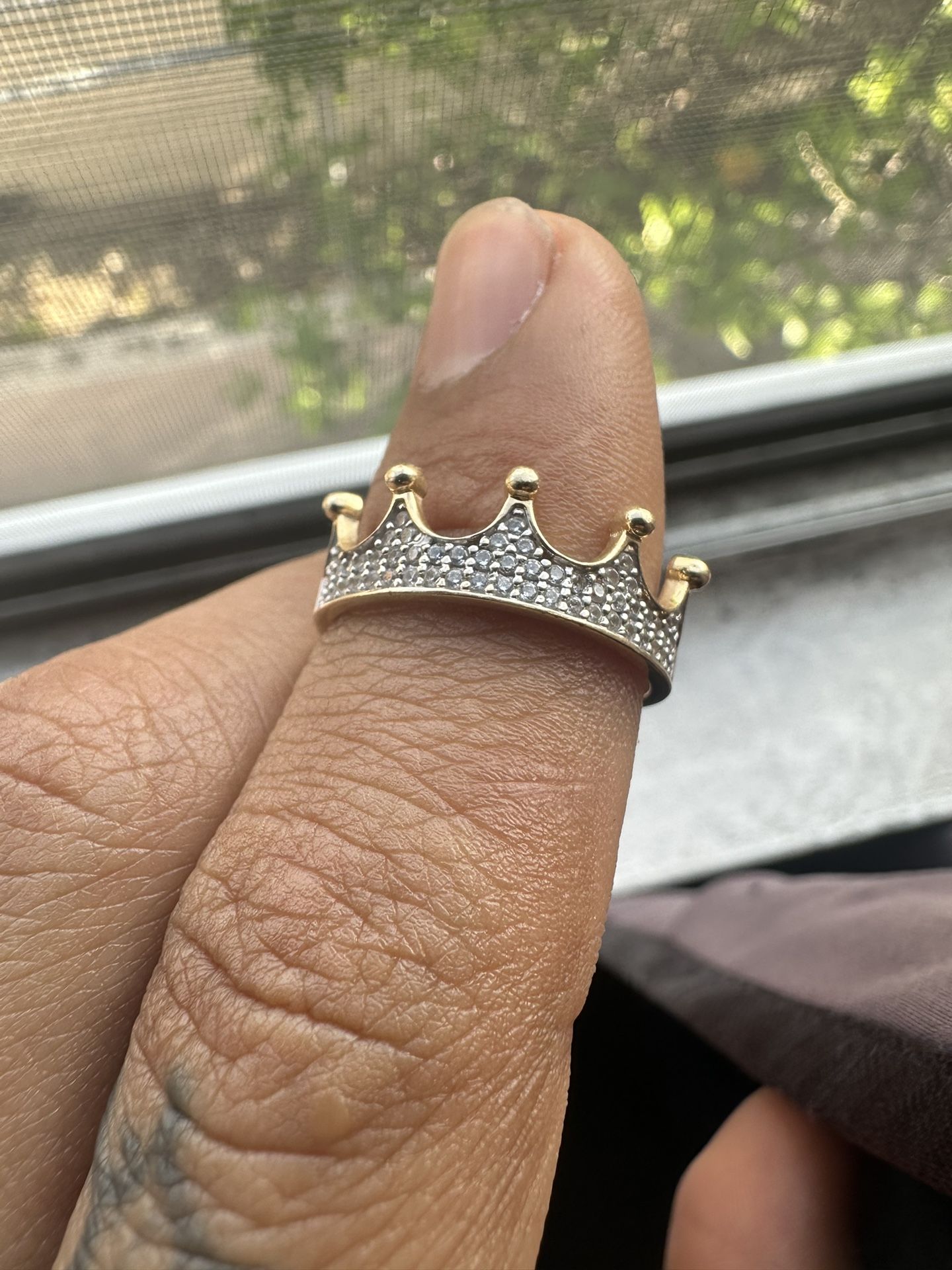 Princess Crown Ring Gold 14k Solid
