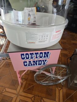 Cotton candy cart..hot dog broiler.