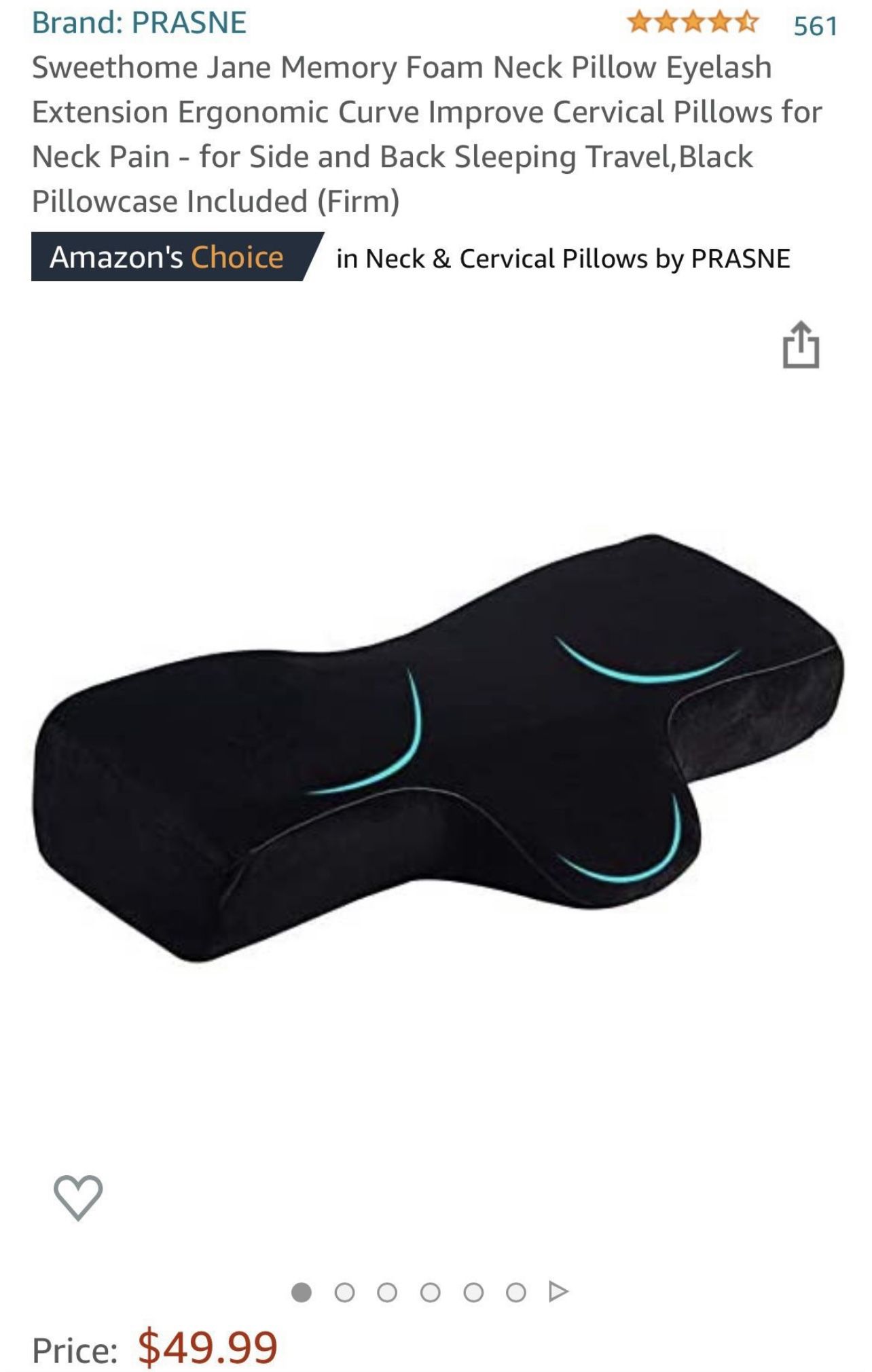 Eyelash Extension Memory Foam Pillow