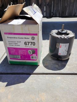 Evaporative cooler motor 3/4 HP 2 speeds