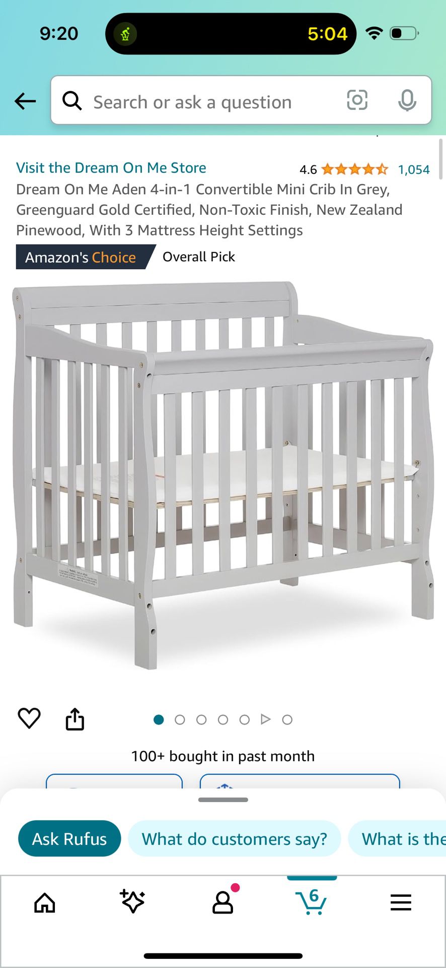 Baby Crib And 2 Mattresses 