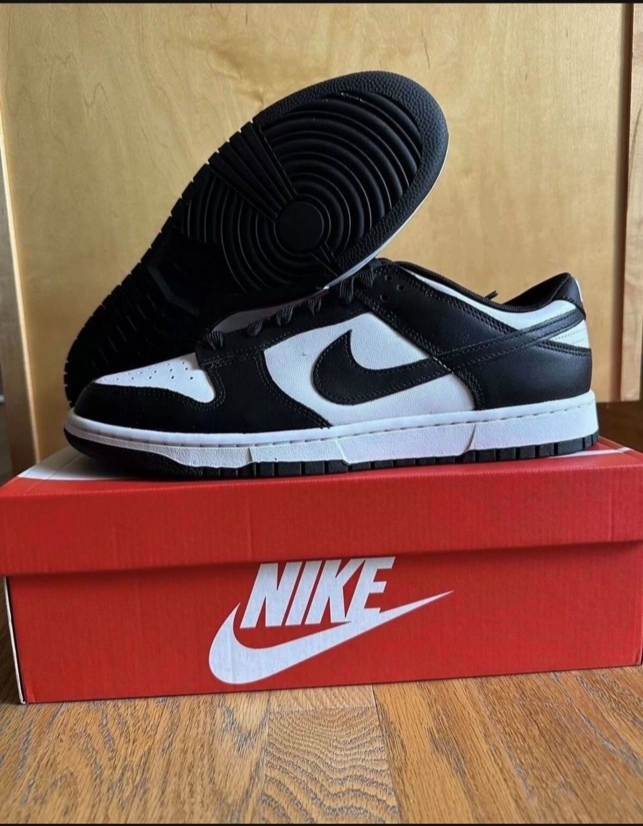 Nike Dunk Low Black White Panda Size 13 Brand New