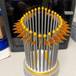 Trofeo World Series MLB Impresión 3D - Réplica Detallada del Trofeo del Comisionado - Regalo para Fanáticos del Béisbol y Coleccionistas - Decoración 
